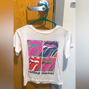 White rolling stone tee/S
